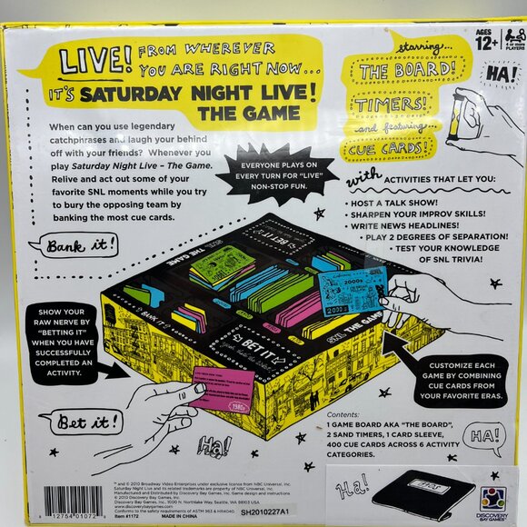 SNL Saturday Night Live‎ The Game Trivia Game - Complete in Box - 2010 Sealed - Picture 5 of 6